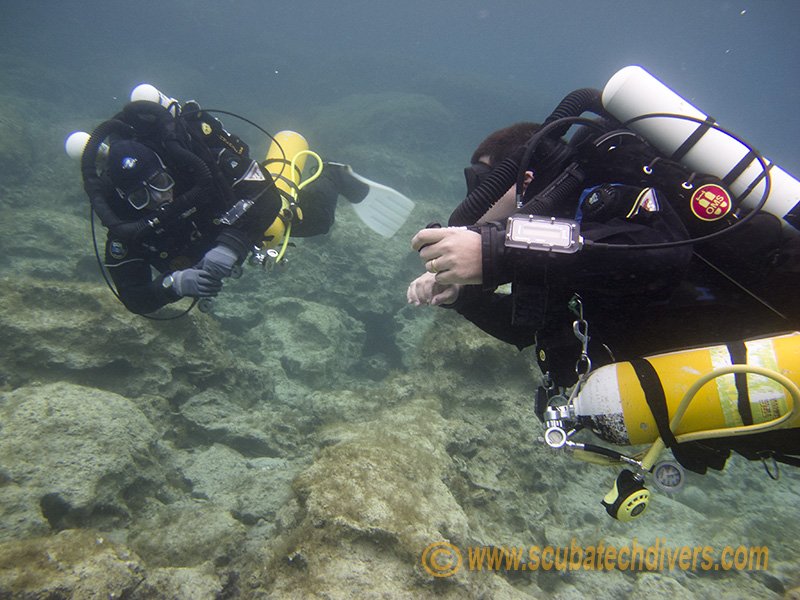 rebreather diving in CYprus with scuba tech diving centre, rebreather friendly