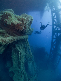 Diving the Zenobia wreck in cyprus
