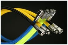 arrangement of miflex hoses in varying colours