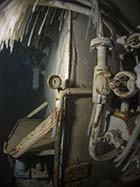Cyprus wreck diving-the inside of the nemesis III in Protaras