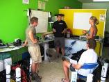 scuba tech classroom for diver training in cyprus