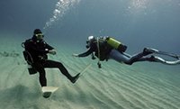 DIVERS IN CYPRUS SCUBA DIVING ON TRAINING COURSE FOR BSAC