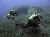 rebreather and twinset divers on technical dives