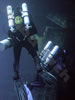 technical diving student and instructor on technical diving course