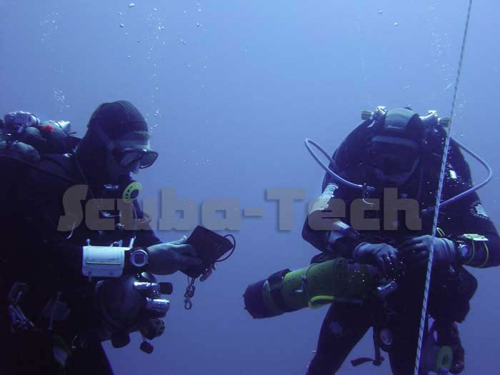 Technical Divers diving in cyprus